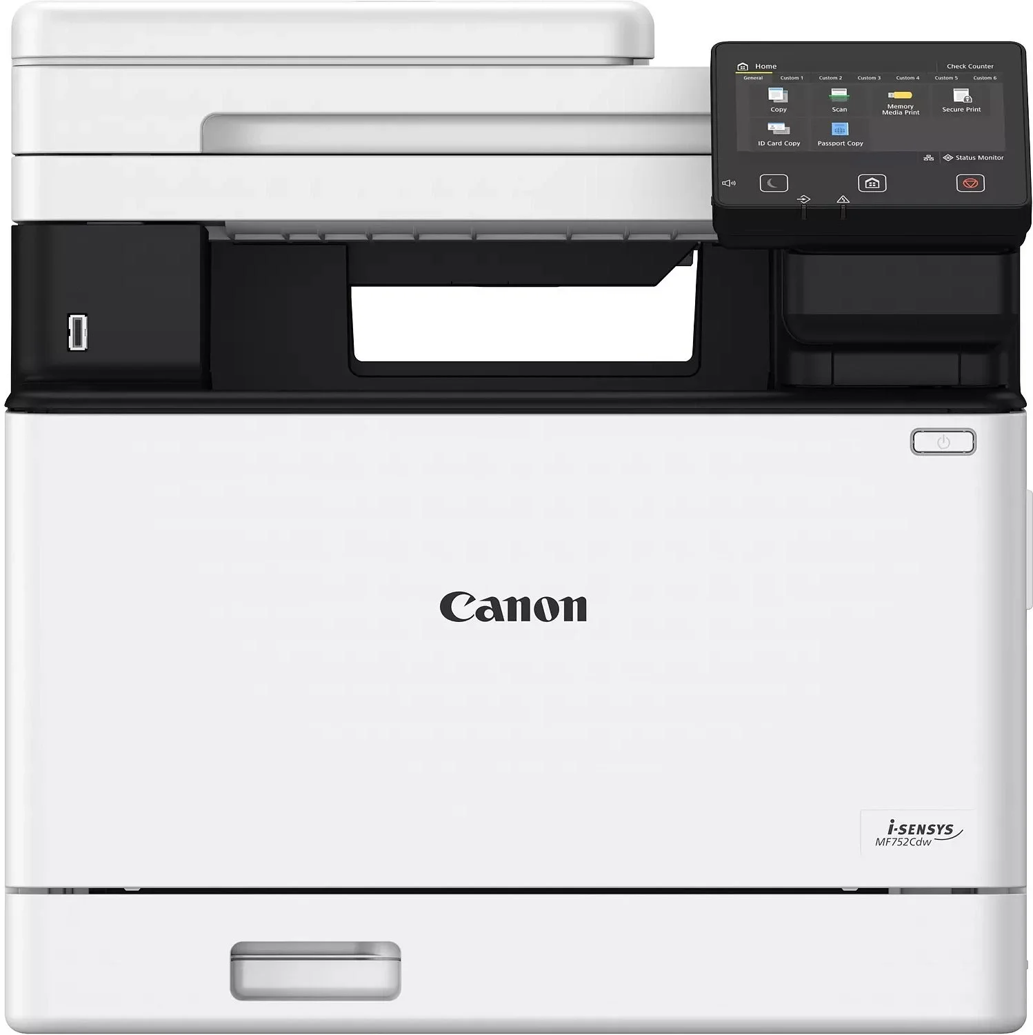 МФУ лазерное Canon i-SENSYS MF752Cdw (5455C012), A4, цветное, печ. 33 стр/мин., скан. до 50 стр/мин., 1200 x 1200 dpi (печать) 600x600dpi (скан.), USB, RJ-45, Wi-Fi, BlueTooth, Air Print, Mopria