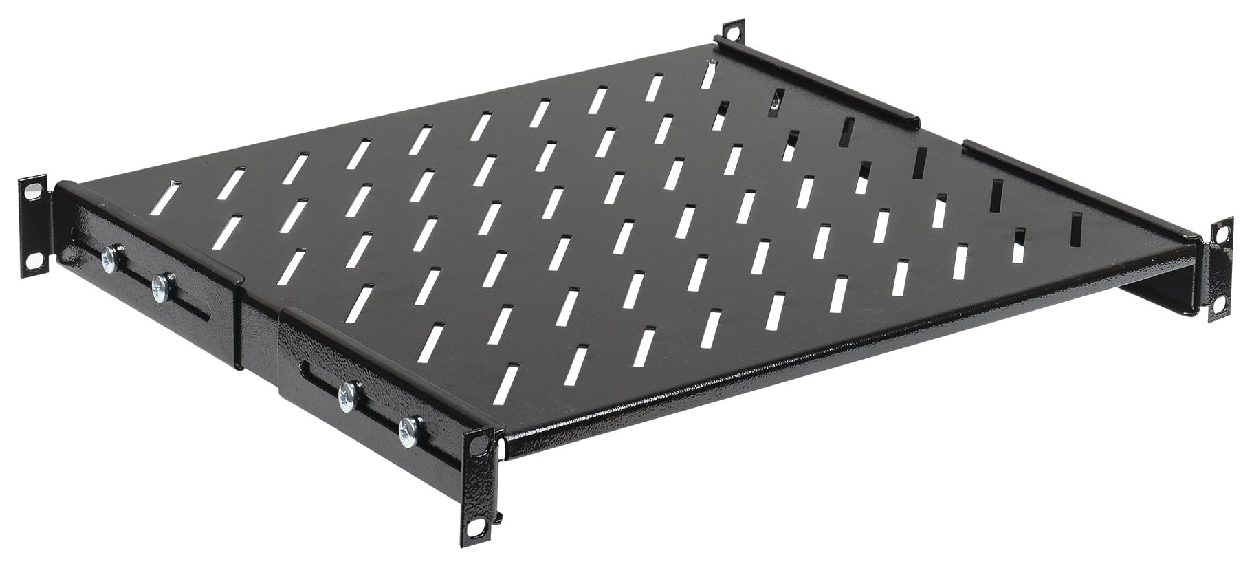 Полка стационарная ITK FS05-400PI-R 1U нагр.:100кг.  19"  400мм  черный (упак.:1шт)