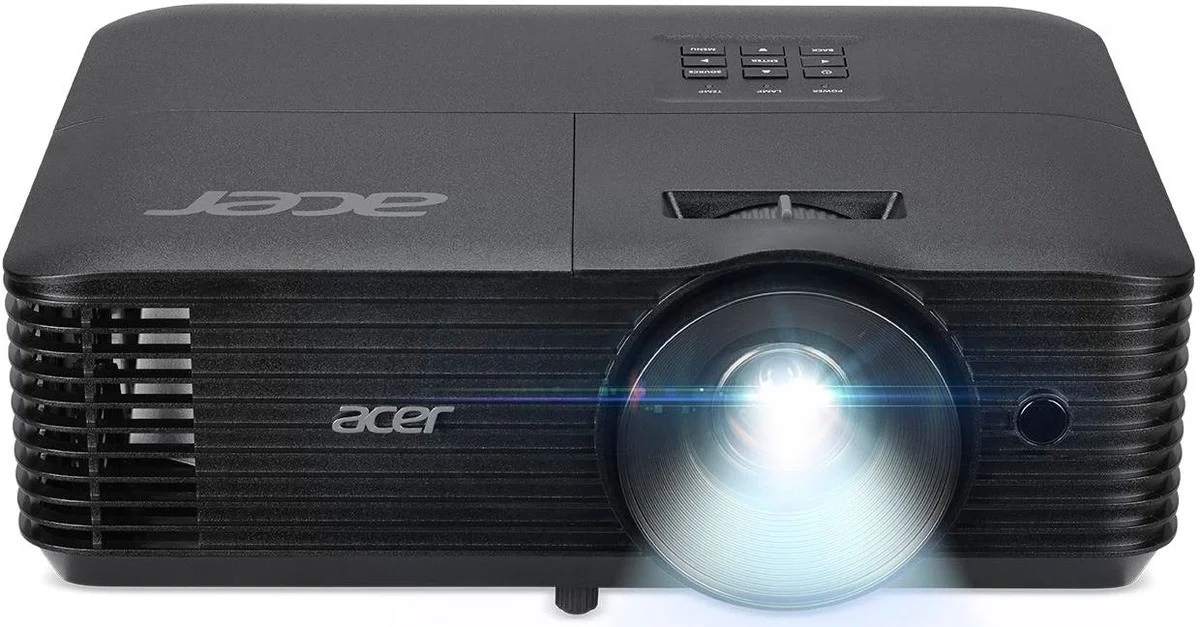 Проектор Acer - X1328WHn, 1280x800 (WXGA), 16:10, DLP, 4800lm, 20000:1, диагональ до 8м, 2x HDMI, 1x VGA in, 1x VGA out, 1x CVBS in, 1x miniJack audio out, 1x miniJack audio in, RJ-45, RS-232, speakers, 3D, чёрный, MR.JX2CD.001