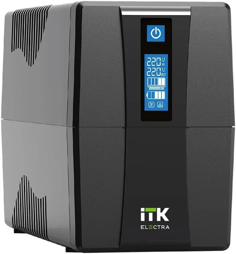 ITK ELECTRA ET ИБП однофазный линейно-интерактивный 1000ВА/600Вт 4хSchuko LCD дисплей АКБ 2х7AH USB