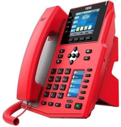 IP-телефон Fanvil X5U-R, 16 линий, 3.5"+2.4" экран, PoE, Bluetooth