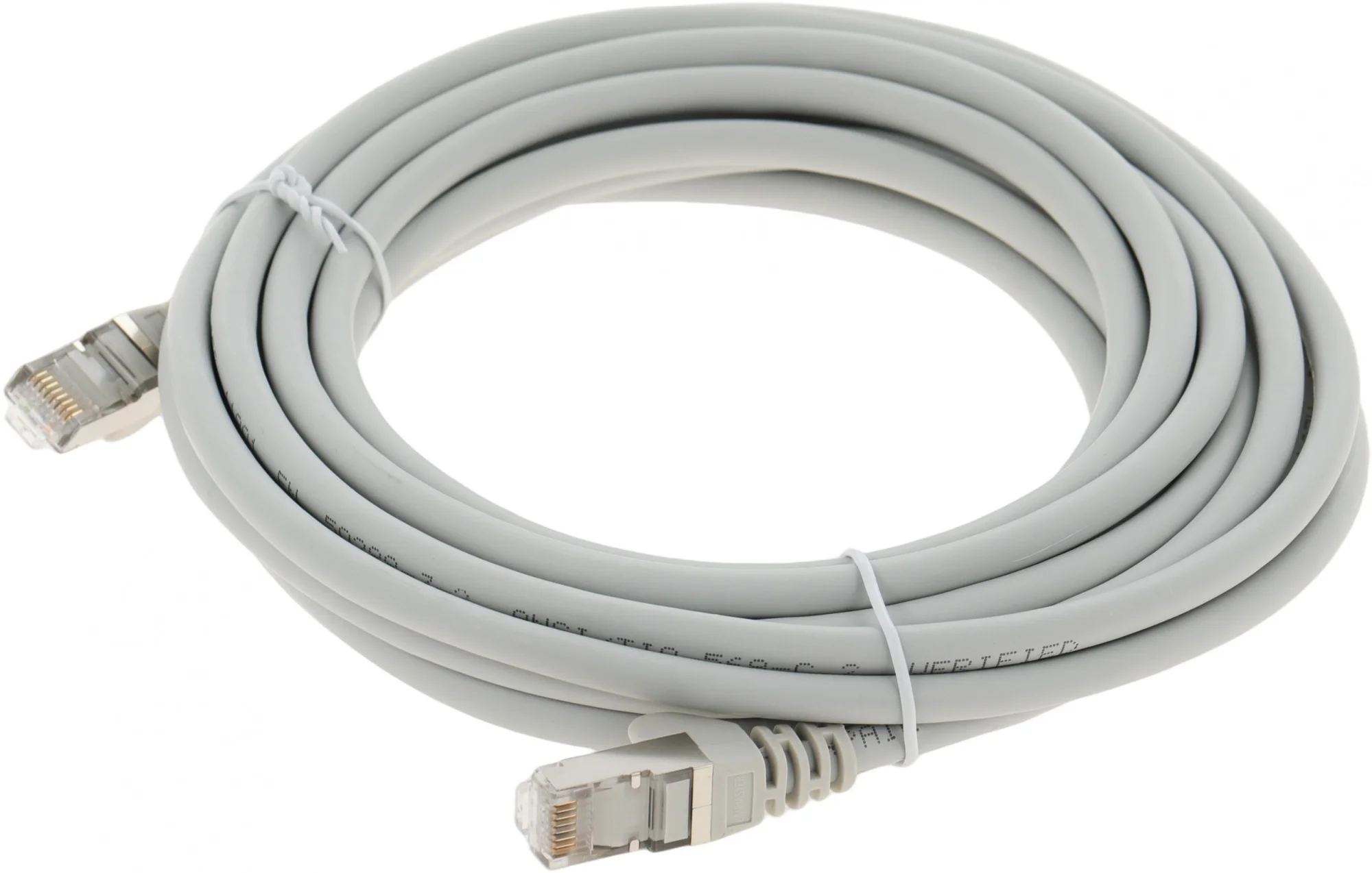Патч-корд LANMASTER - LAN-PC45, FTP, кат. 6a, 2 x RJ-45, RJ-45 - RJ-45, LSZH, серый, 5 м, LAN-PC45/S6A-5.0-GY