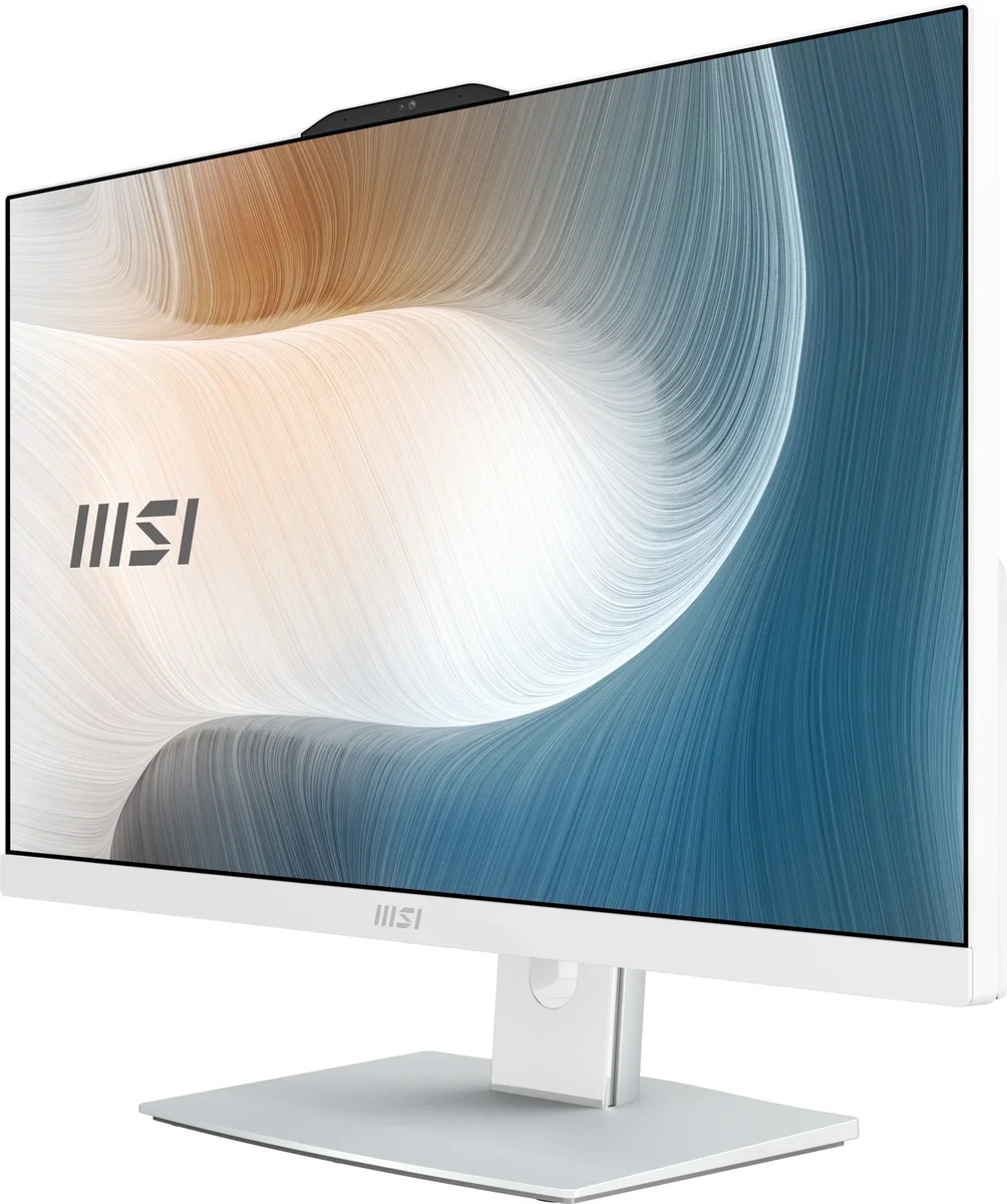 Моноблок MSI Modern AM242P 1M-1022XRU 23.8"(1920x1080 IPS)/Intel Core 5 120U(1.4Ghz)/16Gb/512PCISSDGb/noDVD/Int:Intel® Graphics/Cam/BT/WiFi/-/war 1y/4.65kg/белый/DOS + Wireless KB+M (9S6-AE0722-2201)