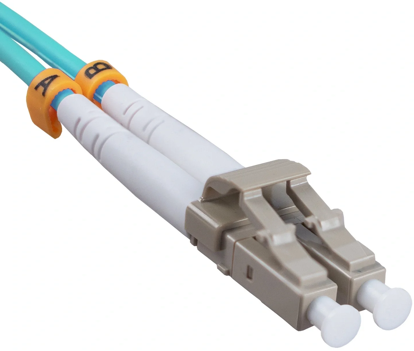Патч-корд оптический Cabeus FOP-50-LC-LC-3m, Duplex LC/LC, OM3, 3м
