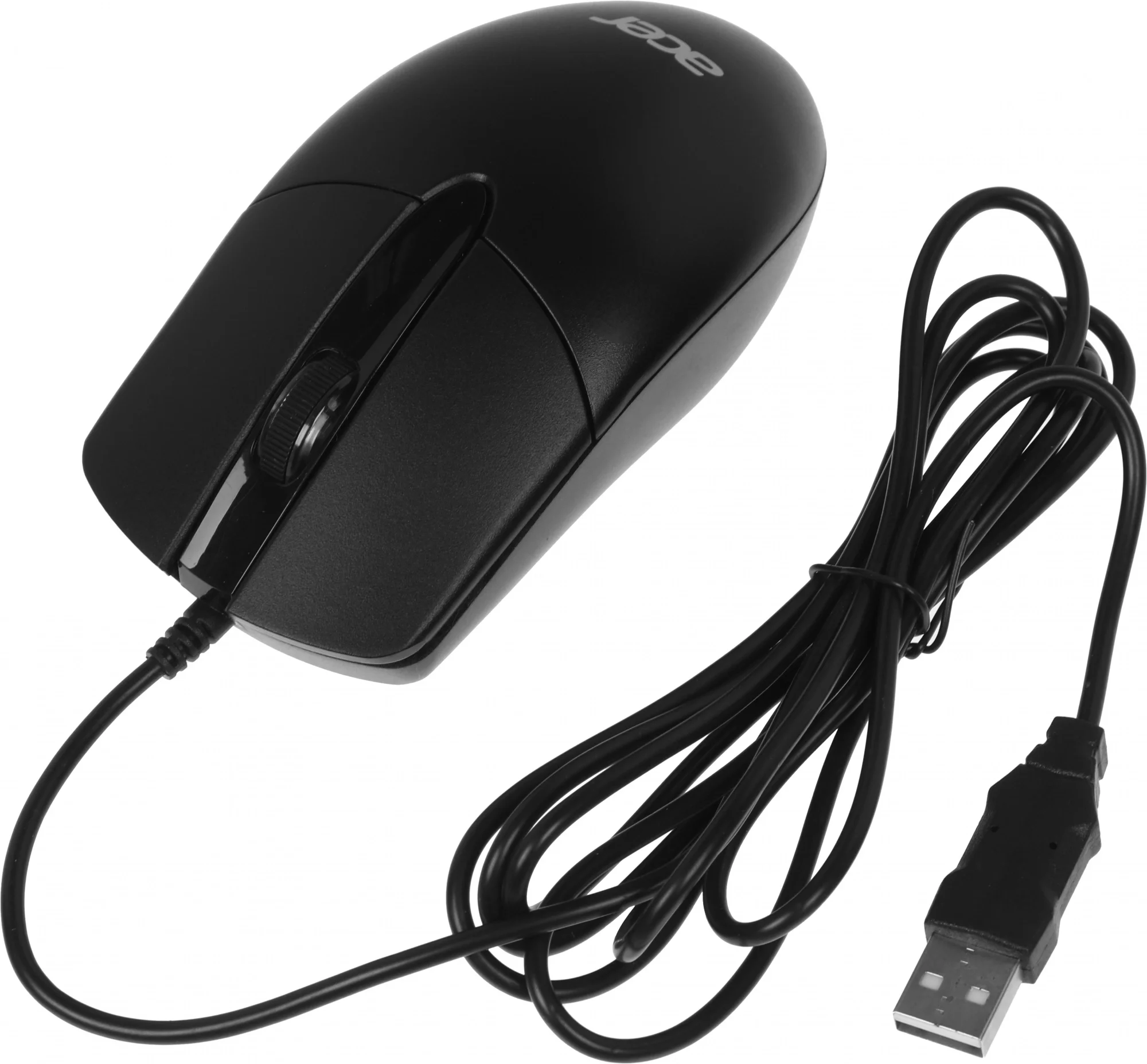 Мышь компьютерная/ Проводная мышь ACER OMW300 оптическая (1200dpi) USB (3but) black