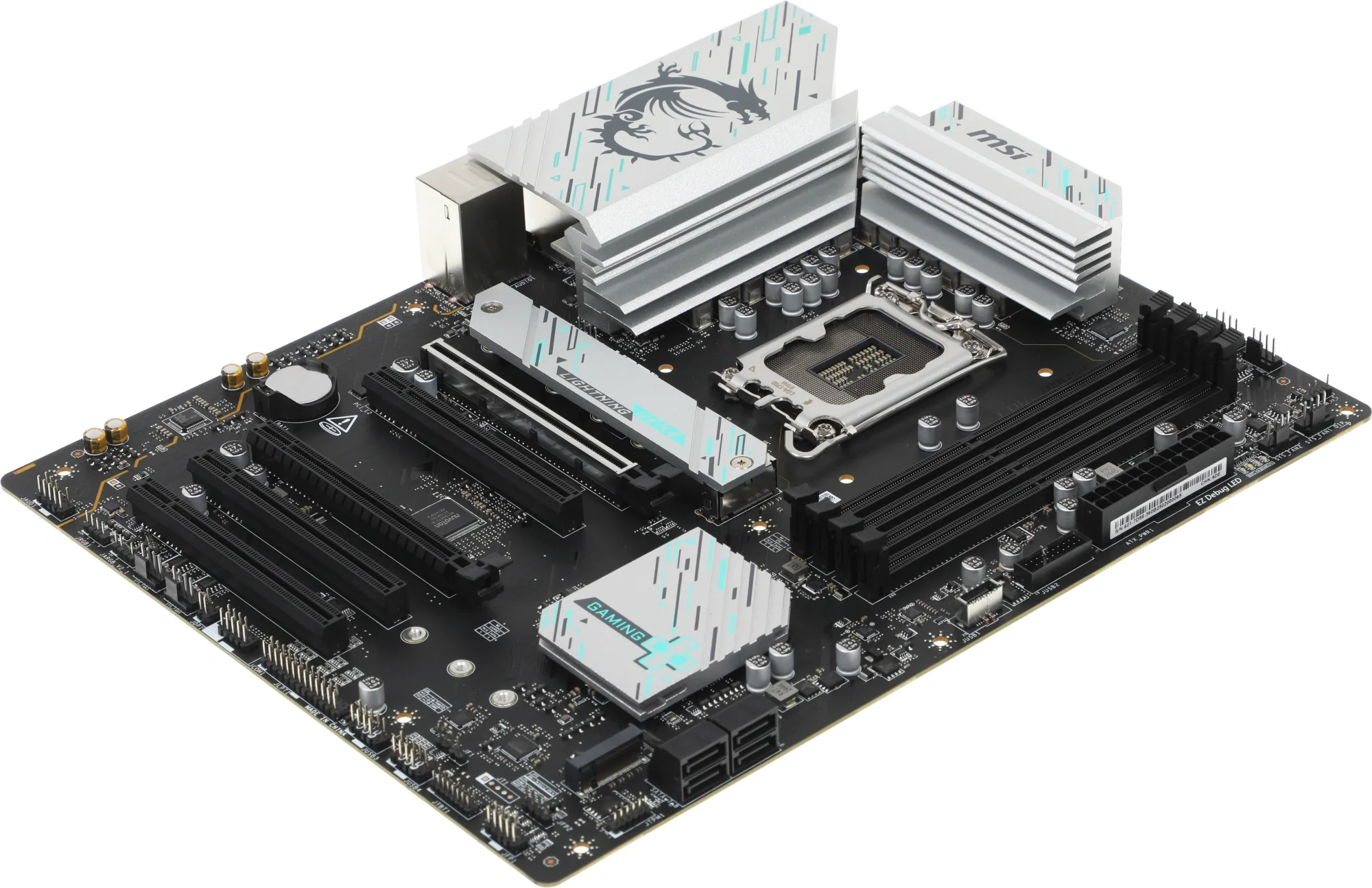 Материнская плата MSI B760 GAMING PLUS WIFI DDR4, LGA 1700, Intel B760, 4xDDR4, 4xSATA, 2xM.2, 1xPCI-E 4.0 x16, 1xPCI-E 4.0 x4, 3xPCI-E 3.0 x1, 1xHDMI, 1xDP, 2xUSB 3.2 Gen 2, 4xUSB 2.0, 1xUSB 3.2 Gen 2, 1x 2.5Gb LAN, 5x3.5 мм, 7.1, ATX