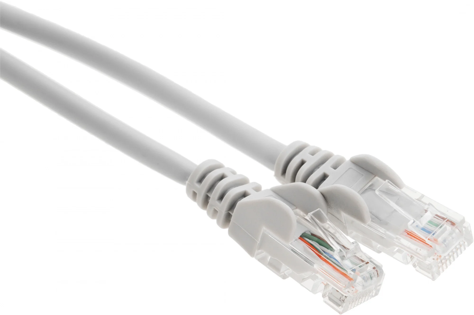 Патч-корд LANMASTER - LAN-PC45, UTP, кат. 5e, 2 x RJ-45, RJ-45 - RJ-45, LSZH, серый, 1 м, LAN-PC45/U5E-1.0-GY