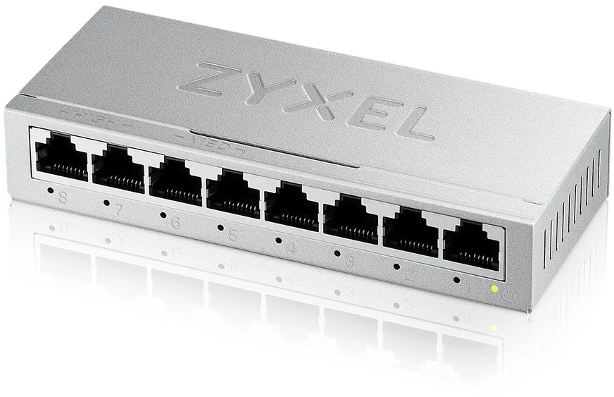 Коммутатор Неуправляемый ZyXEL - GS-108B v5, Layer 2, 8-1GbE, настольный, GS-108BV5-EU0101F