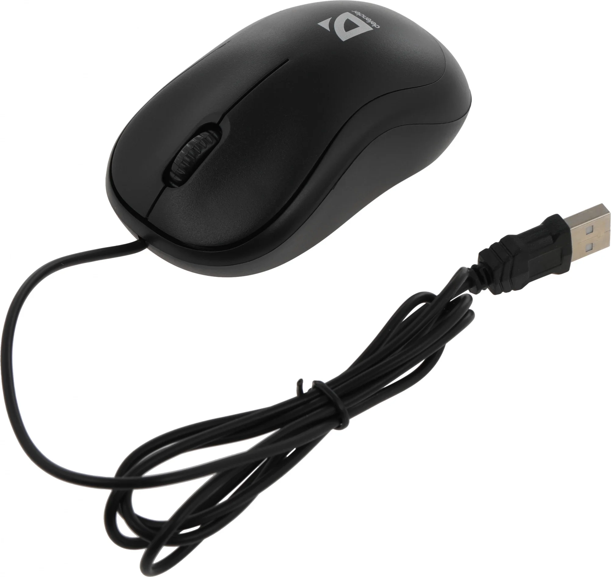 Defender Мышь проводная оптическая Patch MS-759, 3 кнопки,1000 dpi, симметричная, USB 1,2 метра, чёрный.
