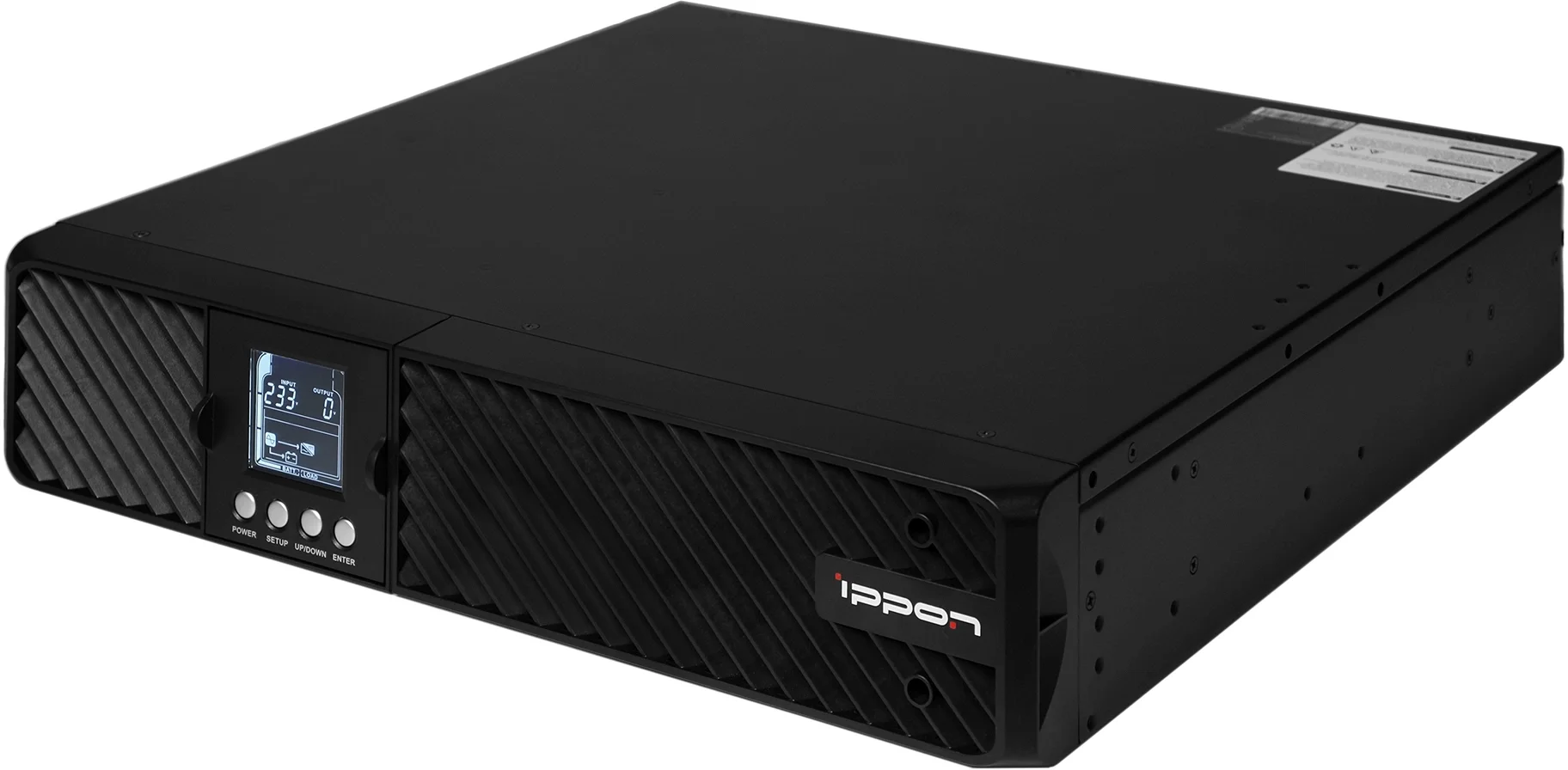 ИБП Ippon - Pacific 2000 2000 ВА/1800 Вт, Line-Interactive, in (1xIEC-320 C14), LCD, Rack/Tower, цвет чёрный, 1976000