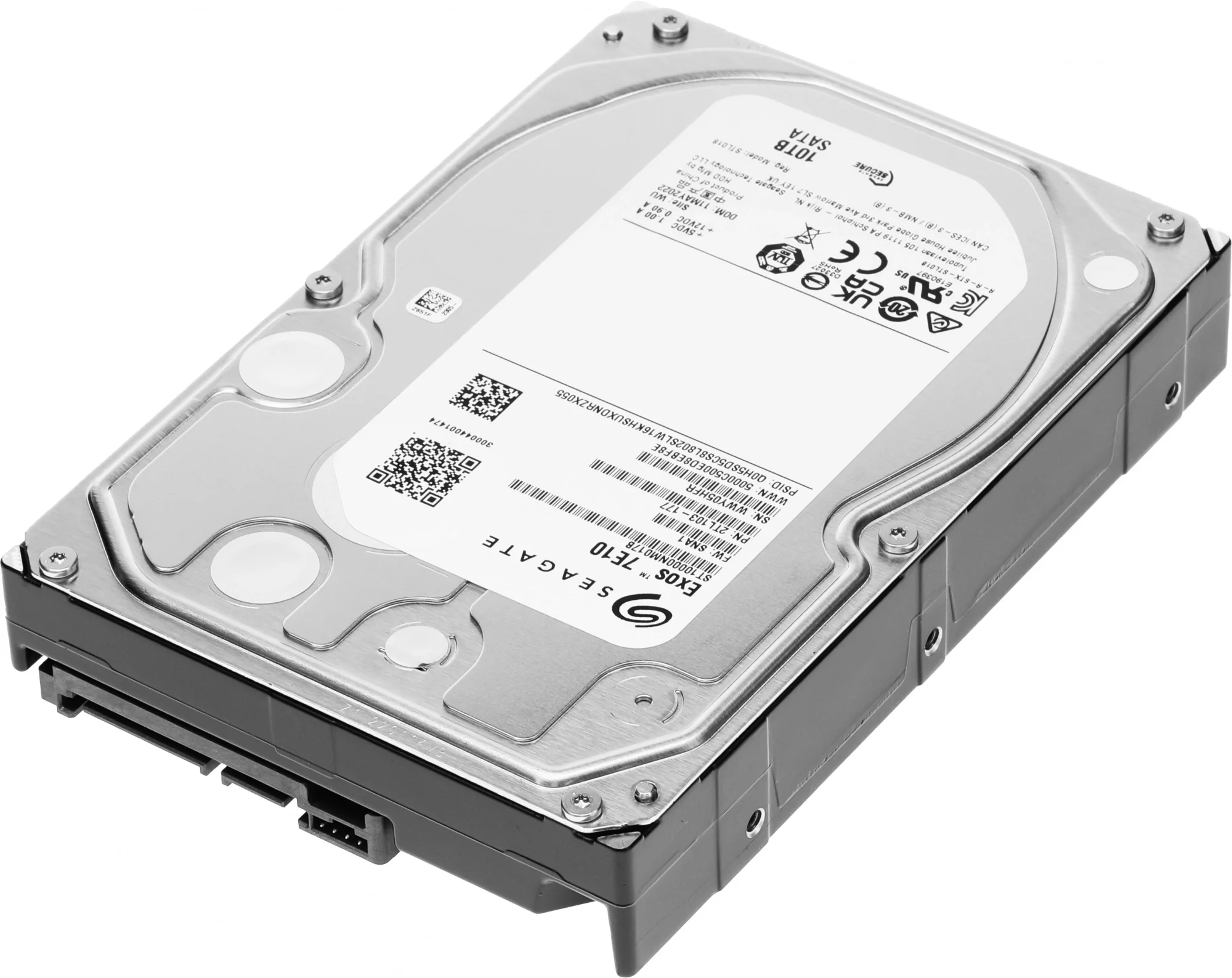 Жесткий диск/ HDD Seagate SATA 10Tb Enterprise Capacity  Exos 7E10 7200 6Gb/s 256Mb 1 year warranty (replacement ST10000NM001G, MG10ADA10TE)