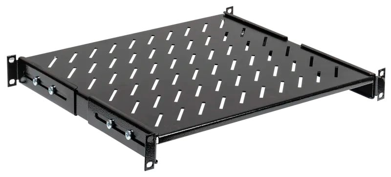 FS05-800PI-R Полка стационарная ITK  1U нагр.:100кг.  19"  800мм  черный (упак.:1шт)