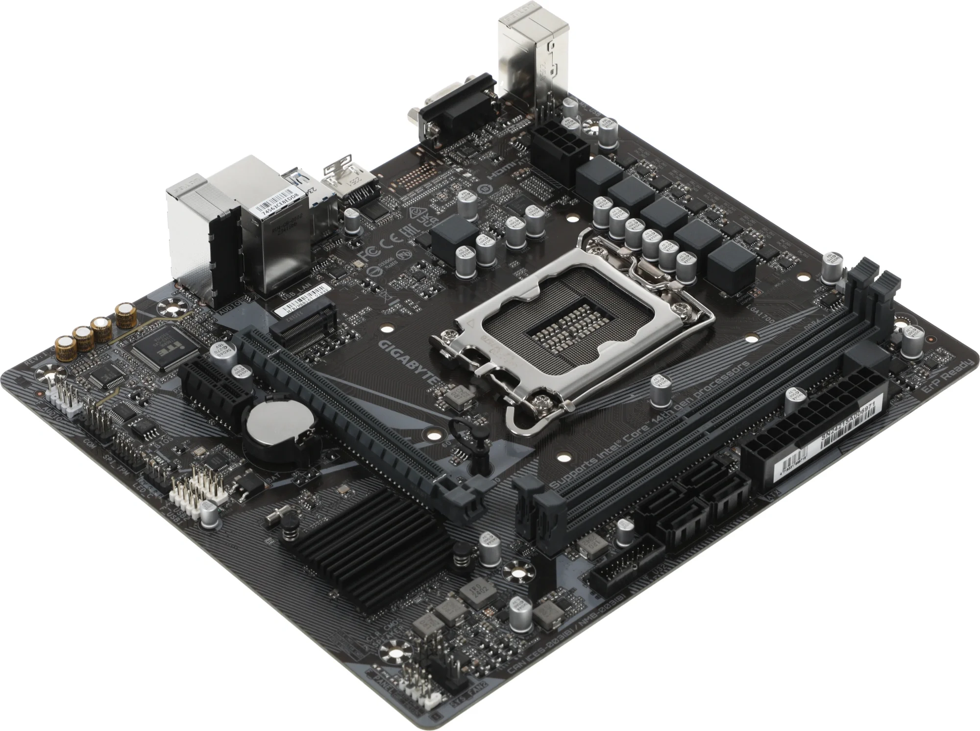 Материнская плата GIGABYTE H610M H V3 DDR4, LGA1700, Intel H610, mATX