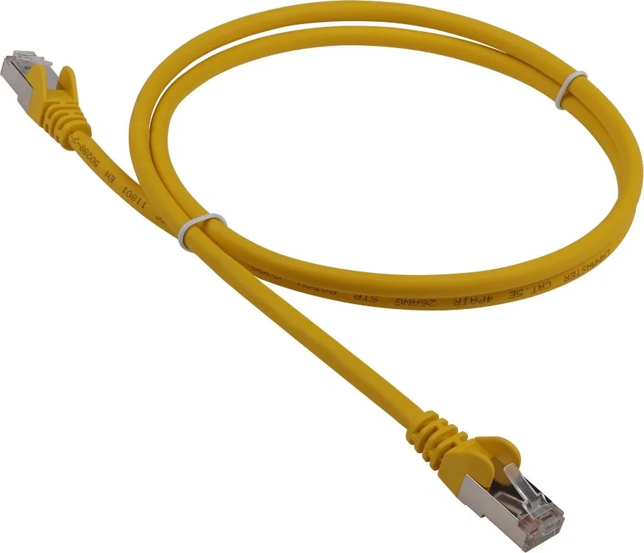 Патч-корд RJ45 - RJ45, 4 пары, FTP, категория 5е, 1 м, зеленый, LSZH, LANMASTER LAN-PC45/S5E-1.0-GN