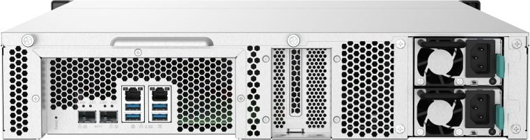 Сетевое хранилище QNAP TS-1232PXU-RP-4G, 12×3.5", 2×10GbE SFP+, 2×2.5GbE, 4GB