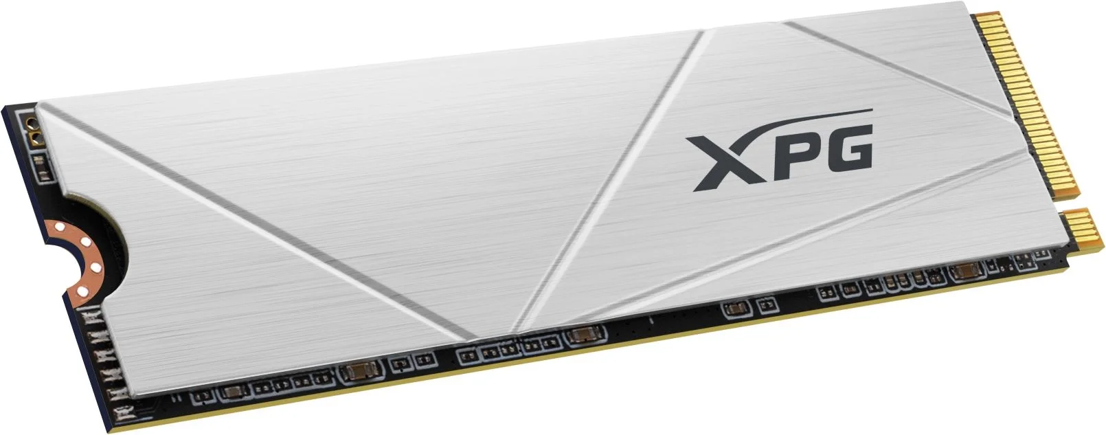 Твердотельный накопитель/ ADATA SSD GAMMIX S60 BLADE, 512GB, M.2(22x80mm), NVMe, PCIe 4.0 x4, 3D NAND, R/W 4700/1700MB/s, IOPs -/-, TBW 110, DWPD 0.12, with HeatSink (5 лет)