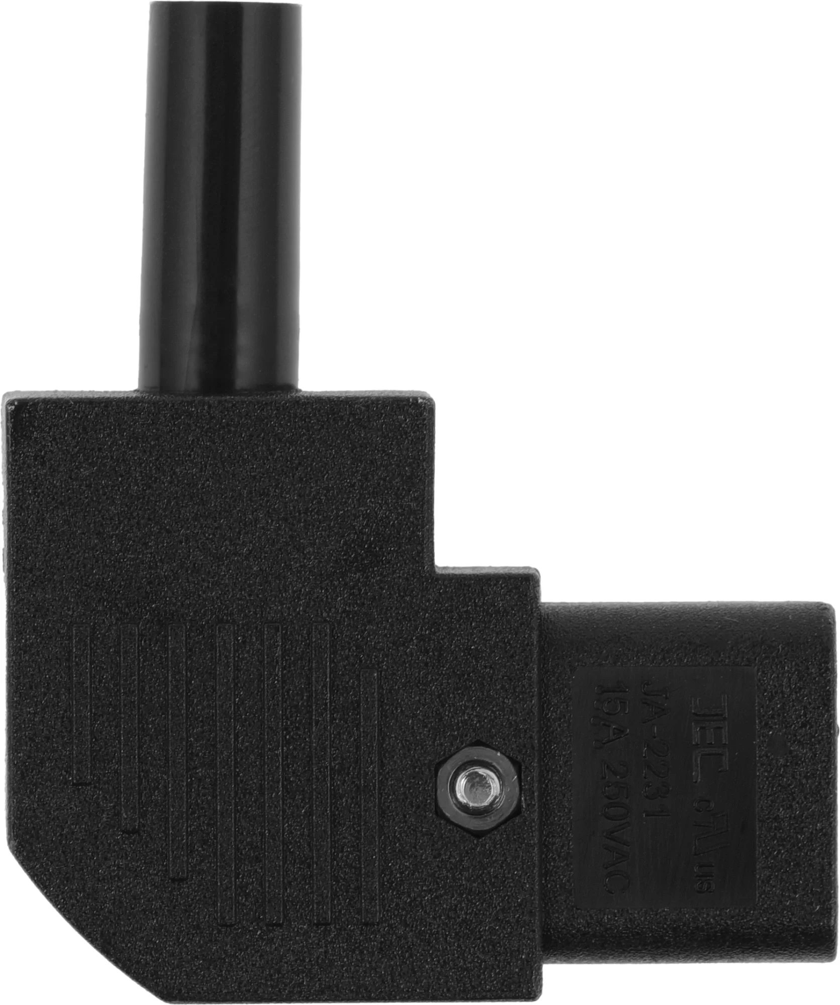 LAN-IEC-320-C13/90 Вилка Lanmaster IEC 320 C13 10А разборная угловая цвет: чёрный