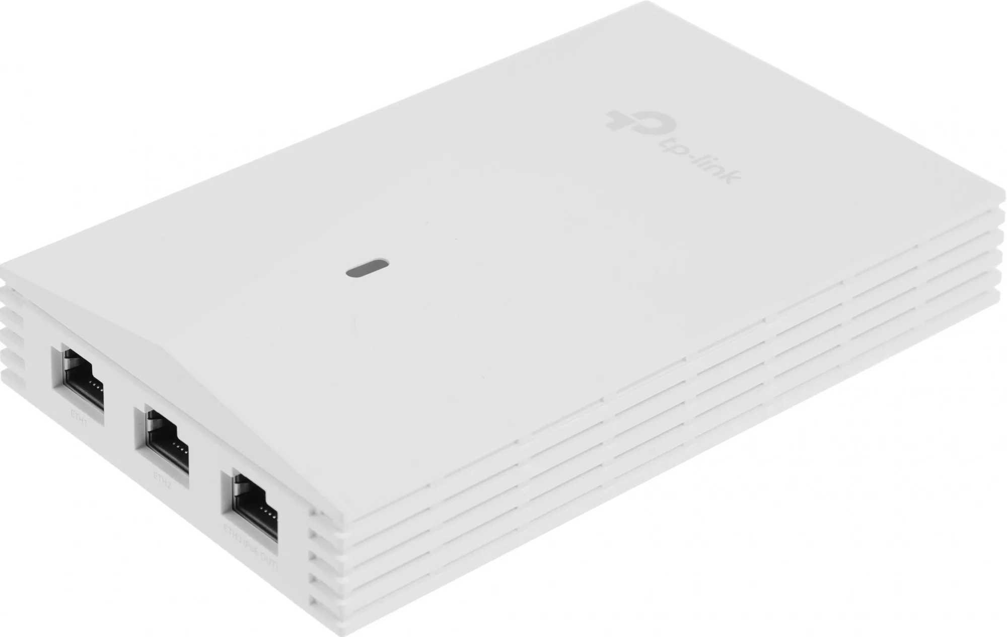 Точка доступа TP-Link EAP655-WALL, AX3000 Wi Fi 6, 1 гиг. Uplink + 3 Downlink порта RJ45, до 574 Мбит/с на 2,4 ГГц + до 2402 Мбит/с на 5 ГГц, PoE 802.3at/af