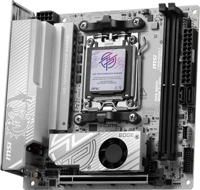 Материнская плата MSI MPG B850I EDGE TI WIFI Socket AM5 AMD B850 2xDDR5 mini-ITX AC`97 8ch(7.1) 5Gigabit RAID+HDMI
