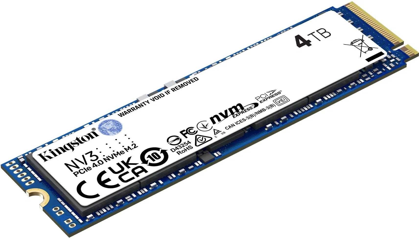 SSD Kingston SNV3S/4000G, 4000ГБ, M.2 NVMe PCIe 4.0, 6000/5000MB/s