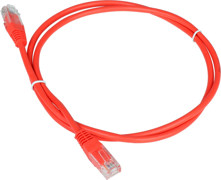 Патч-корд LANMASTER - TWT, UTP, кат. 5e, 2 x RJ-45, RJ-45 - RJ-45, ПВХ, оранжевый, 20 м, с заливными колпачками, TWT-45-45-20-OR