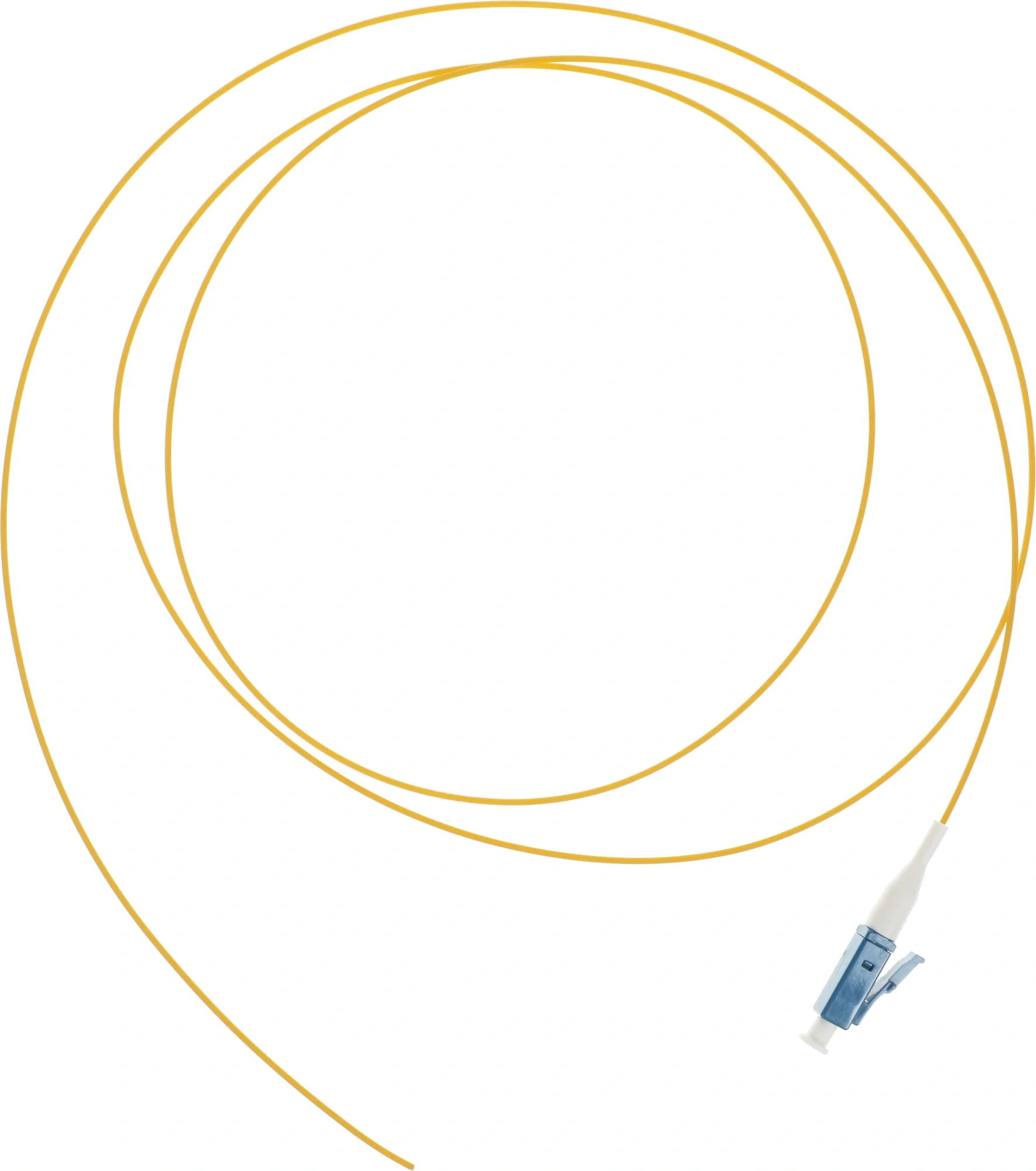 Hyperline FPT-B9-9-LC/­UR-1M-LSZH-YL (FPT9-9-LC-UPC-1M) Пигтейл волоконно-оптический SM 9/­125 (OS2), LC/­UPC, 1 м, LSZH