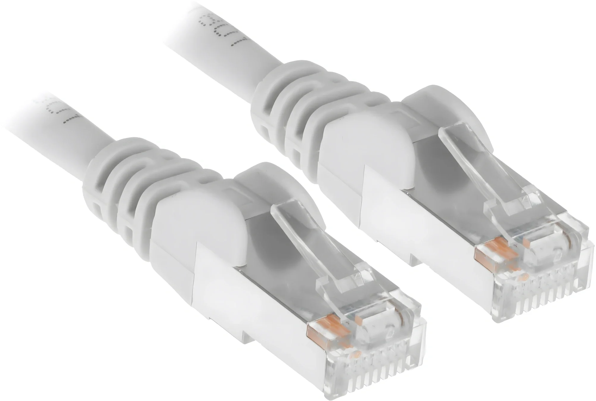 Патч-корд LANMASTER - TWT, UTP, кат. 5e, 2 x RJ-45, RJ-45 - RJ-45, ПВХ, серый, 7 м, с заливными колпачками, TWT-45-45-7.0-GY
