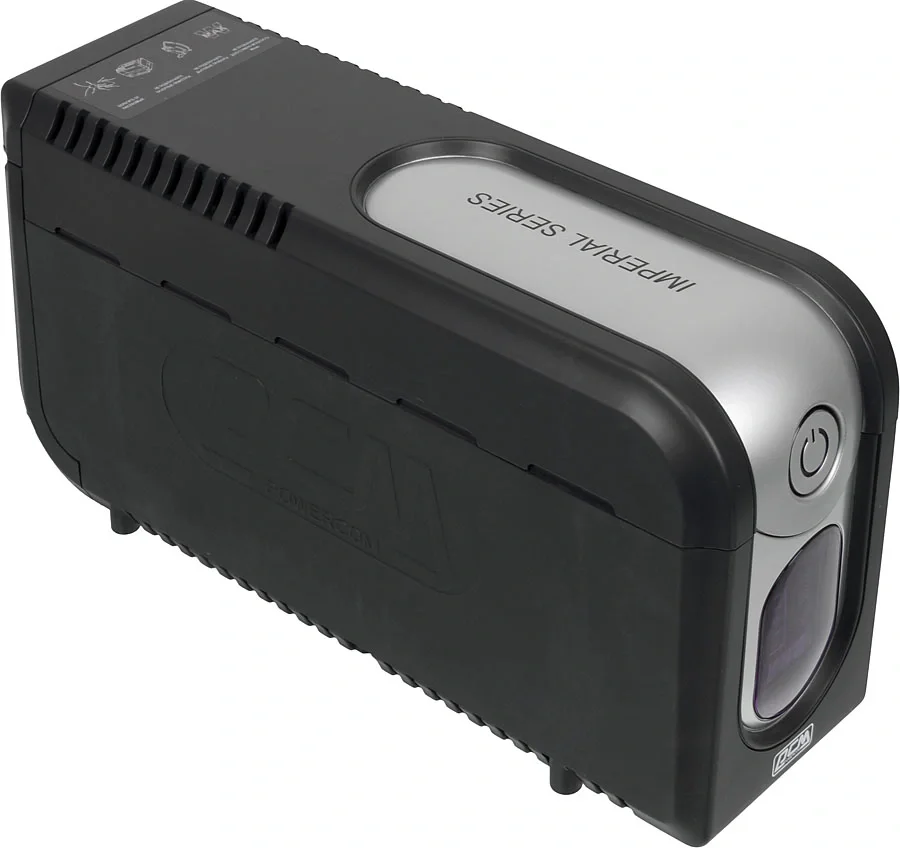 ИБП Powercom IMD-825AP, LCD, линейно-интерактивный, 825 ВA, 495 Вт, 3 розетки IEC320 C13 с резервным питанием,  2 розетки IEC320 C13 с фильтрацией, USB, защита RJ45/RJ11, ШхГхВ 105х334х168мм, 6.4 кг/ UPS Powercom IMD-825AP, LCD, Line Interactive, 825VA, 495W, 3x IEC320 C13 Redundant, 2x IEC320 C13 Filtered, USB, RJ45/RJ11 Protection, WxDxH 105x334x168mm, 6.4kg