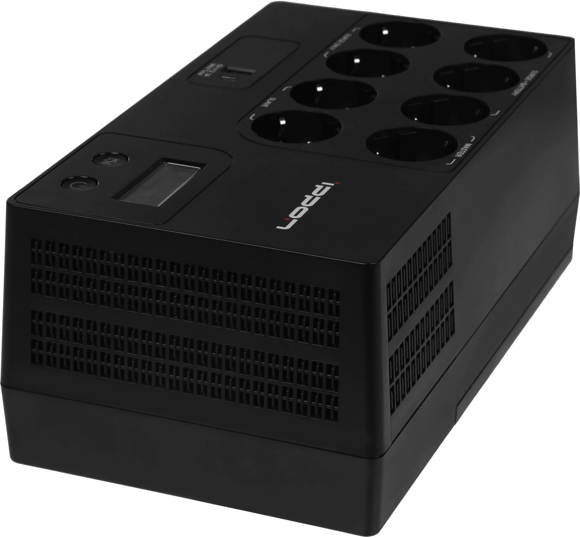 UPS 1050VA Ippon Kirpich 1050 <2003038> Schuko, LCD, USB, 2xUSB для  зарядки мобильных устройств