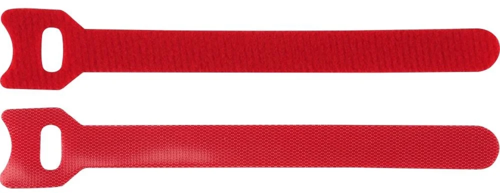Хомут-липучка Lanmaster LAN-VCM125-RD 125x12мм (упак:20шт) нейлон/полиэтилен внутри помещений красный