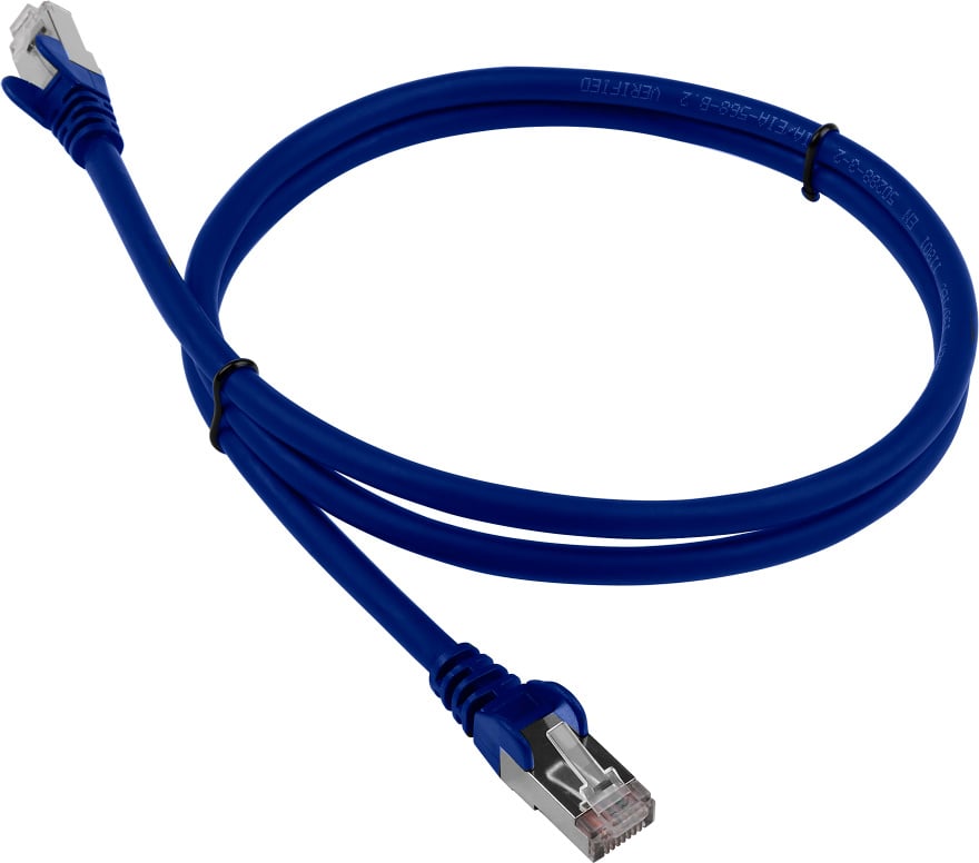 Патч-корд LANMASTER LAN-PC45/S6-2.0-BL, FTP кат.6, 2м, синий, LSZH