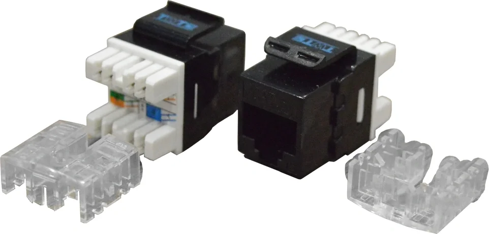 Модуль коммутационный LANMASTER - TWT-OK, RJ-45, UTP, кат. 6, 180 градусов, цвет чёрный, TWT-OK45UTP180/6-BK
