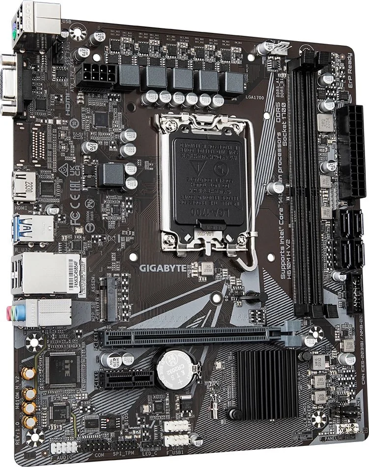 Материнская плата Gigabyte H610M H V2, LGA1700, Intel H610, DDR5, mATX