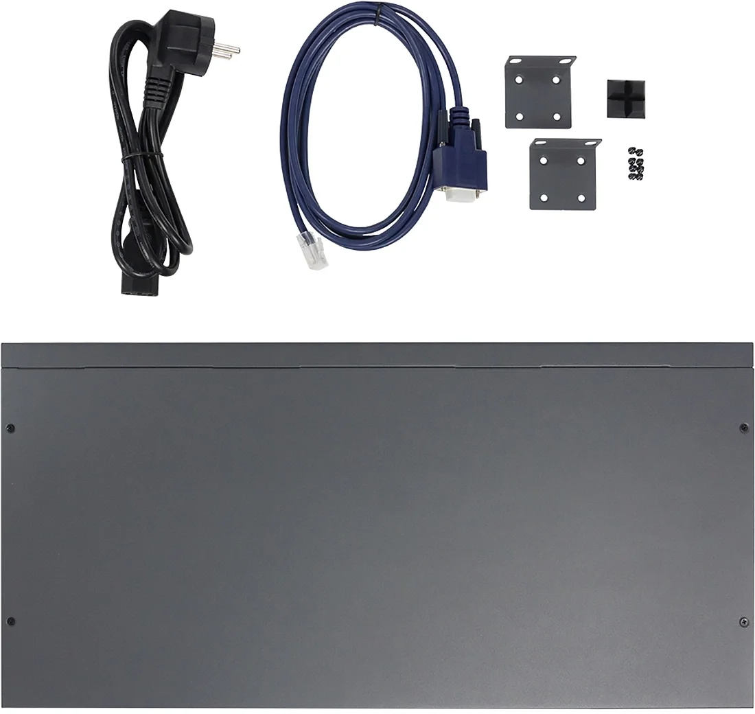 Коммутатор ORIGO Управляемый L3 коммутатор, 24x1000Base-T, 4x10GBase-X SFP+, консольный порт RJ-45, комплект для установки в 19" стойку