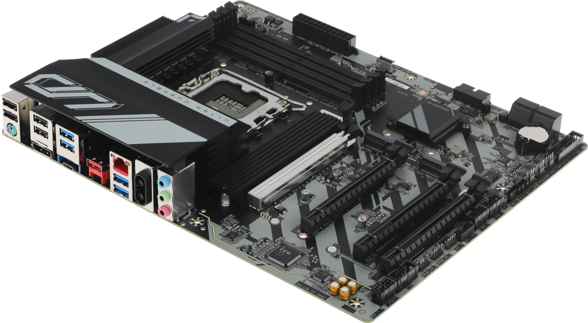 Материнская плата Gigabyte Z890 UD WIFI6E, LGA 1851, Intel Z890, 4xDDR5, 4xSATA, 3xM.2, 1xPCIe 5.0 x16, 2xPCIe 4.0 x4, 1xPCIe 4.0 x1, 1xDP, 1xUSB-C, 1x 2.5Gb LAN, 4xUSB-A 3.2 Gen 1, 1xUSB-A 3.2 Gen 2, 4xUSB-A 2.0, 1xUSB4, 3x3.5 мм, 7.1, ATX