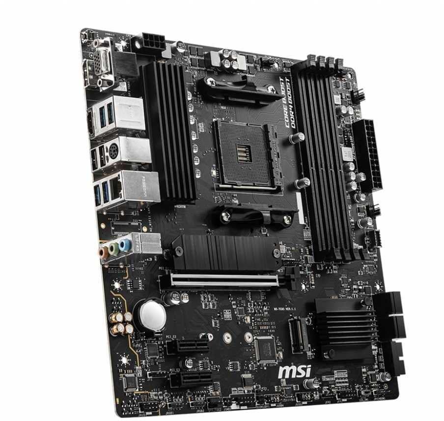 (Из ремонта, рабочий, гарантия 14 дней) Материнская плата MSI B550M PRO-VDH, AM4, AMD B550, 4xDDR4, 4xSATA, 2xM.2, 1xPCI-E 4.0 x16, 2xPCI-E x1, 1xDP, 1xHDMI, 1xVGA, 1x 1Gb LAN, 2xUSB 2.0, 4xUSB 3.2 Gen 1, 3x3.5 мм, 7.1, Micro-ATX