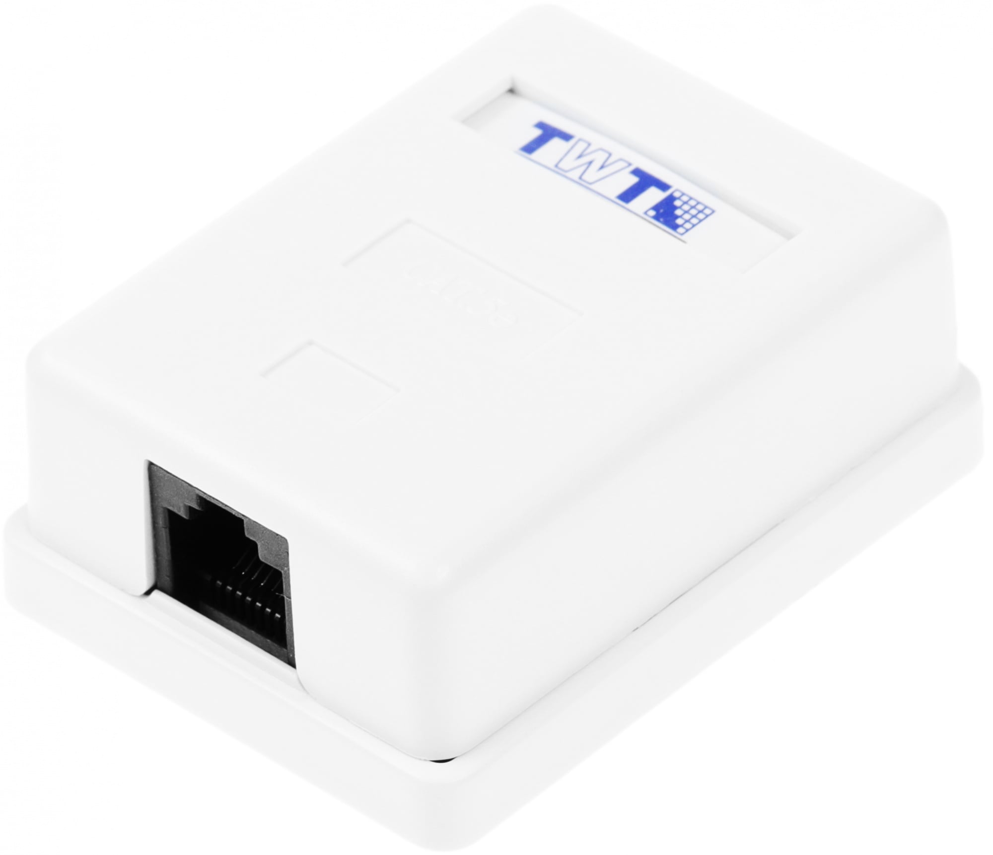 Розетка Lanmaster TWT-SM1-45-WH RJ45 1 кат.5E бел. (упак.:1шт)