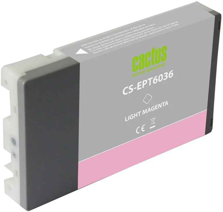 Картридж струйный Cactus CS-EPT6036 (T6036) светло-пурпурный пигментный (220 мл) для Epson Stylus PRO 7880/9880