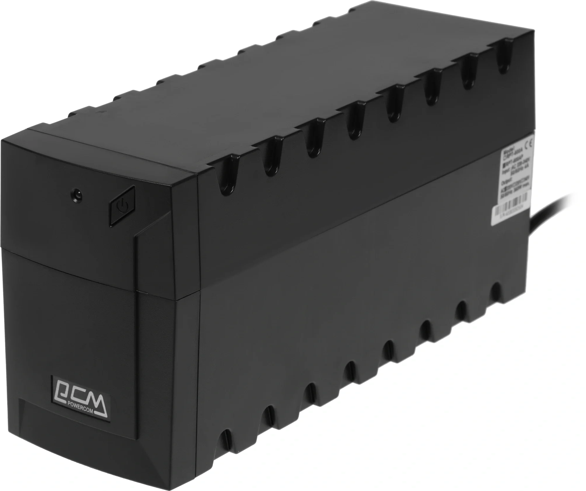 Источник бесперебойного питания/ POWERCOM RPT-600AP SE линейно-интерактивный, 600 ВA, 360 Вт,2 евророзетки с резервным питанием, USB, ШхГхВ 100х278х140мм, 4 кг
