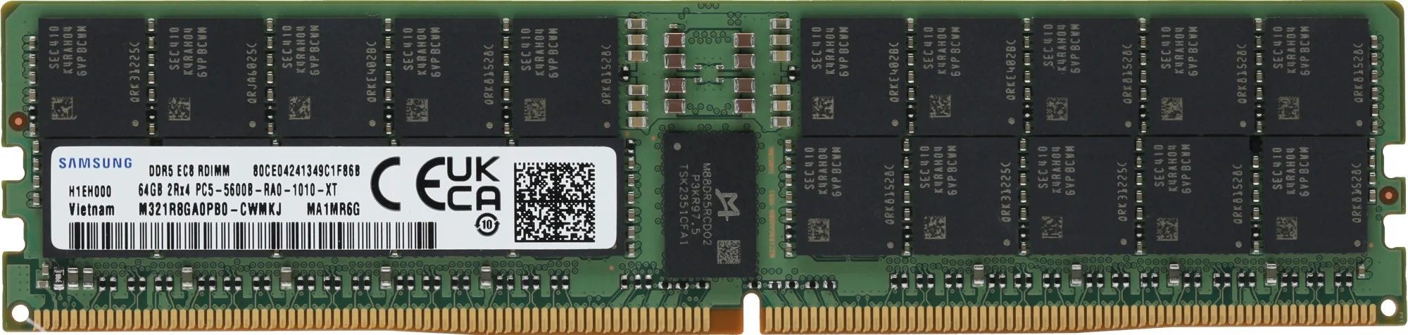Модуль памяти Samsung 64GB DDR5 M321R8GA0PB0-CWM PULL 5600MHz DIMM 2Rx4 Registred ECC (M321R8GA0PB0-CWM_pull)