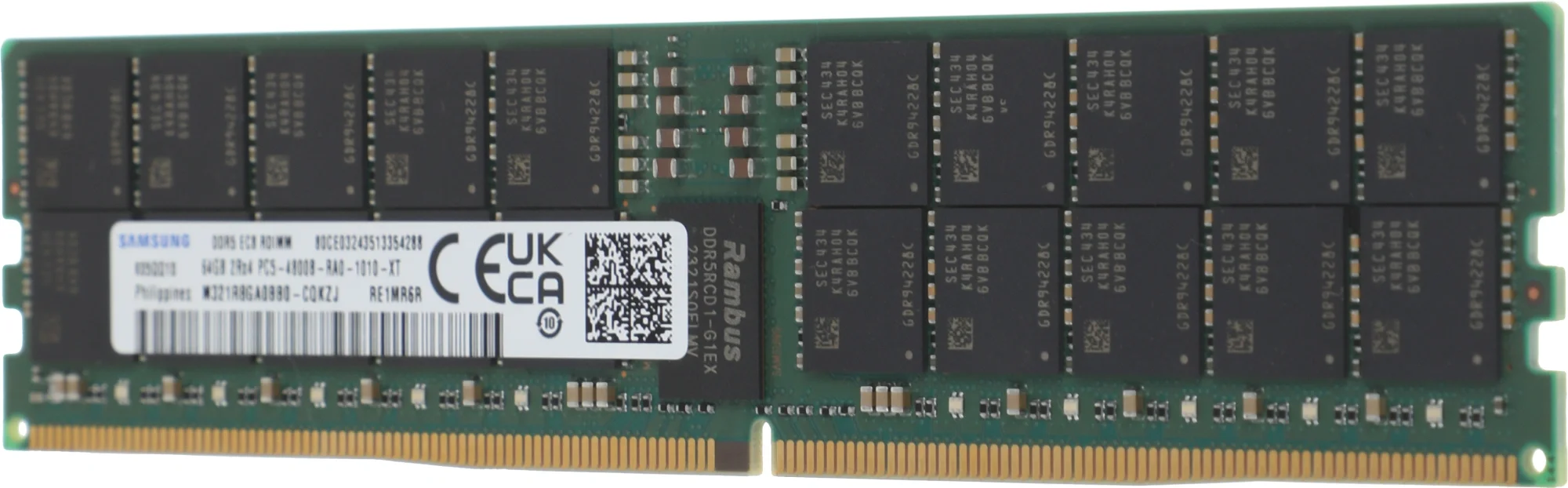 Модуль памяти Samsung 64GB DDR5 M321R8GA0BB0-CQKZJ 4800MHz DIMM 2Rx4 Registred ECC