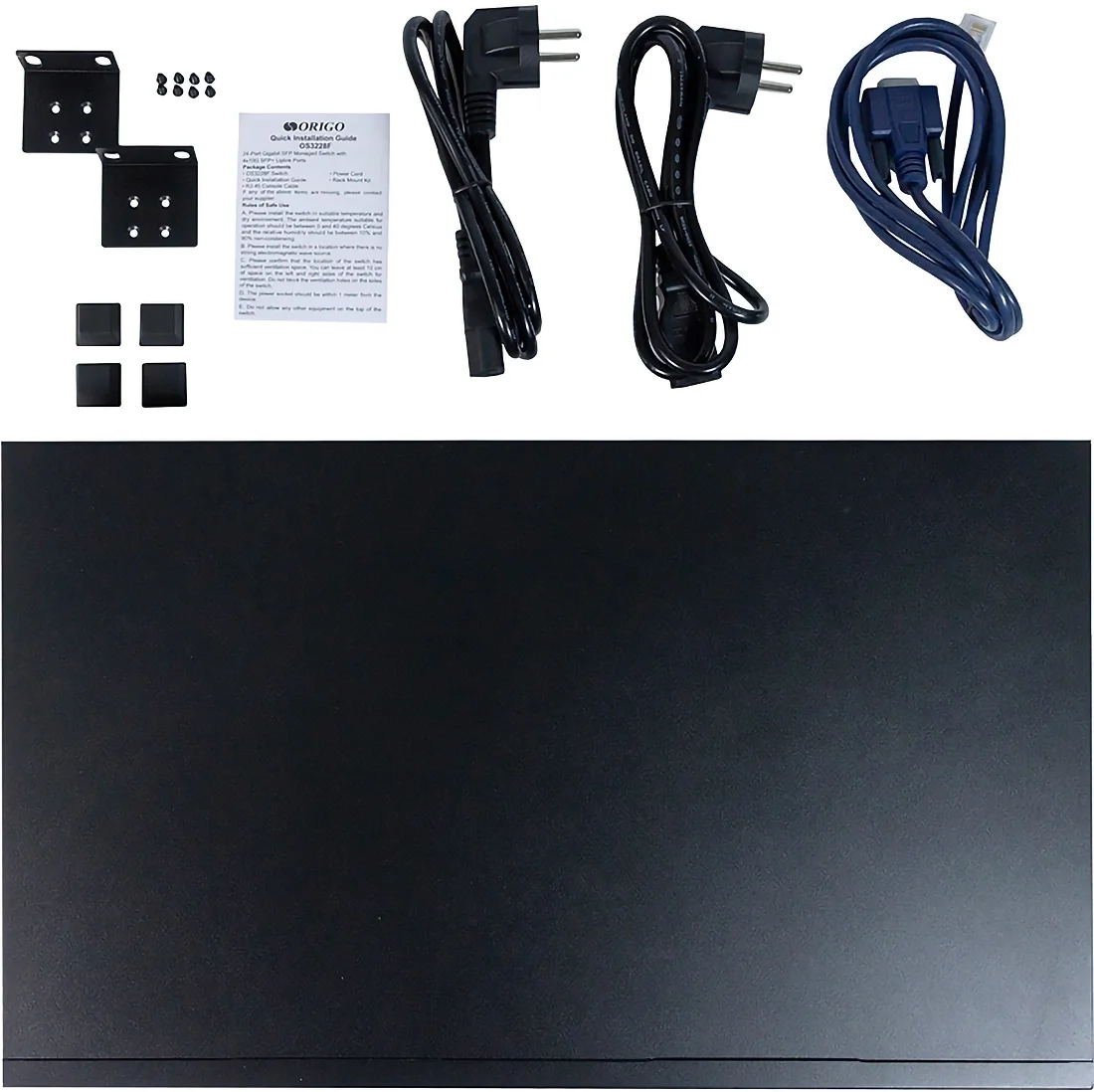 Коммутатор ORIGO OS3228F/A1A, L3, 24×1000Base-X SFP, 4×10GBase-X SFP+, 1U