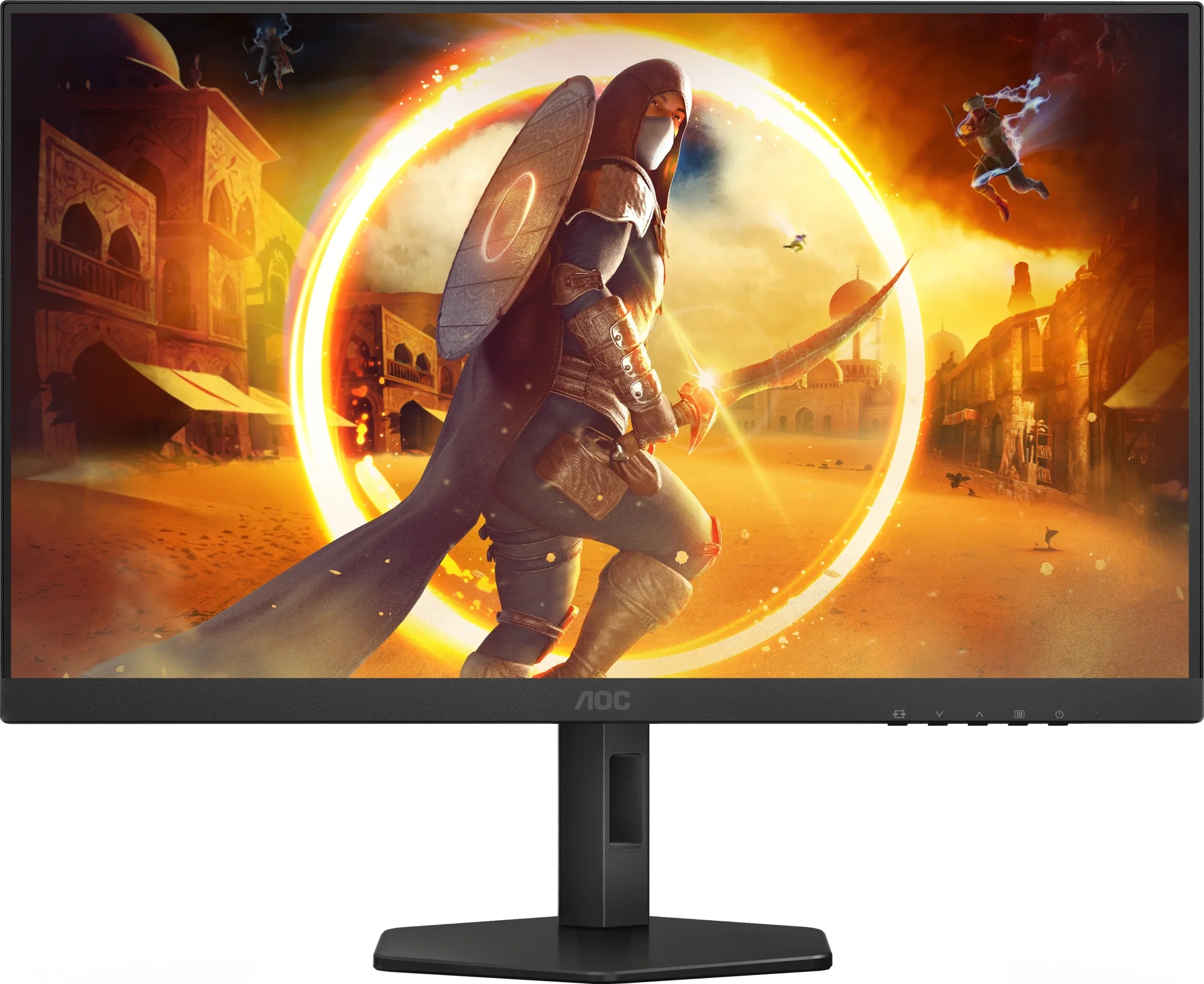 Монитор 27" AOC Q27G4XF  IPS, 2560x1440, 180Hz, 1ms, 300сd/m, 1000:1, HDR10 | HDMI(2.0), DP(1.4) | HAS, Pivot, Swivel, InPSU, Vesa 100, Black/Grey