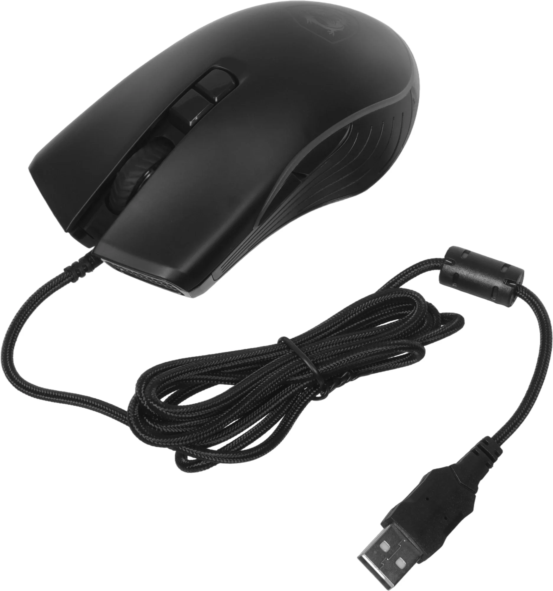 Мышь проводная Mouse MSI FORGE GM300, Wired, 118g, DPI 7200, Symmetrical design, RGB LED, black