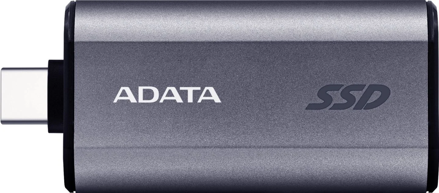 Твердотельный накопитель/ ADATA External SSD SC750, 2000GB, Type-C, USB 3.2 Gen2, R/W 1050/1000 MB/s, 53x28x12mm, Grey (5 лет)