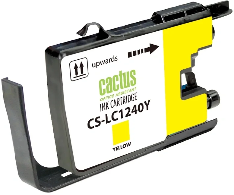 Картридж Cactus CS-LC1240Y Yellow для  Brother MFC-J430/625/825/910/6510/6710/6910, DCP-J925/725/525