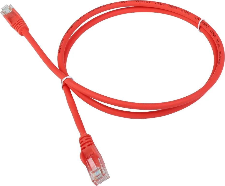 Патч-корд LANMASTER - LAN-PC45, UTP, кат. 5e, 2 x RJ-45, RJ-45 - RJ-45, LSZH, оранжевый, 1.5 м, LAN-PC45/U5E-1.5-OR