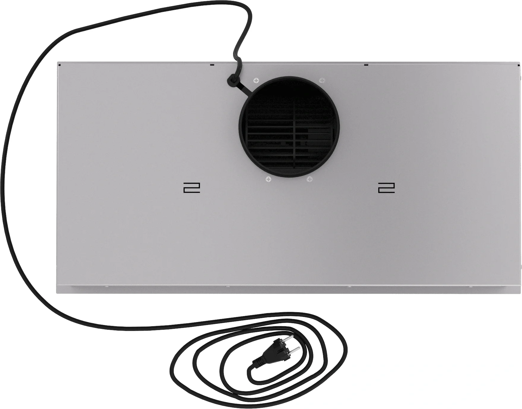 Вытяжка встраиваемая Elikor Cube Basic 60П-500-К3Д хром управление: кнопочное (1 мотор)