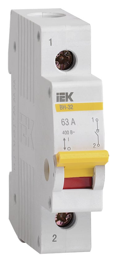 Выключатель нагрузки IEK MNV10-1-063, 1P, 63A