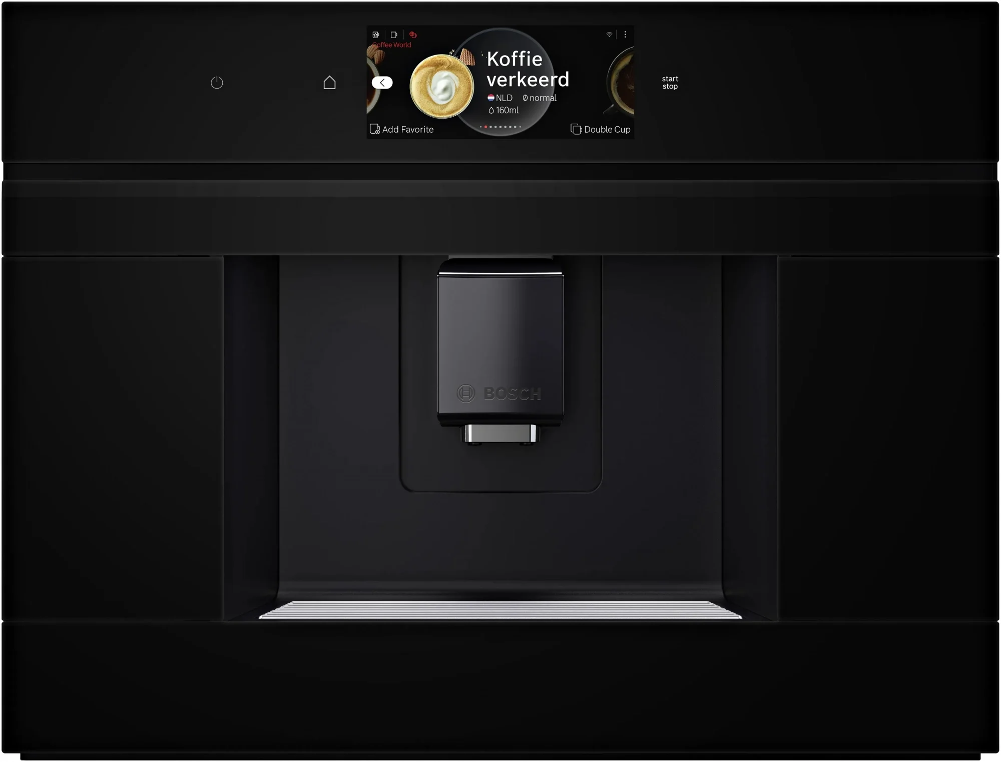 Встраиваемая кофемашина с ф-ей Home Connect Bosch CTL7181B0 , чёрный, 20 бар, 1500 Вт,  дисплей,  9  рецептов,One Touch